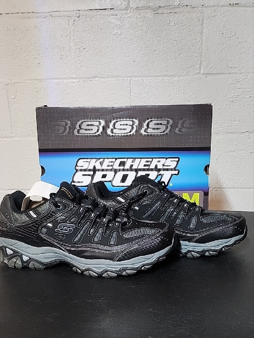 Skechers Sport Men's Black and Gray Trail Runners - Picture 4 of 7